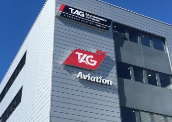 Caisson lumineux TAG Aviation, Genève